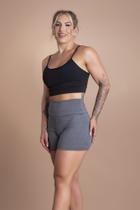 Conjunto Short Fitness Feminino Liso Academia Treino E Top Cropped Alcinha F7 NEW STYLE