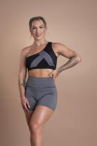 Conjunto Short Fitness Feminino Liso Academia Treino E Top Faixa Ombro Só F7 NEW STYLE