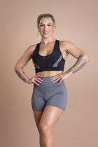 Conjunto Short Fitness Feminino Liso Academia Treino E Top Nadador Tela Frontal F7 NEW STYLE