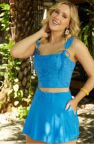 Conjunto short linho e top laise tamanho P