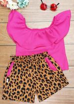 Conjunto short onça Conjunto short onça