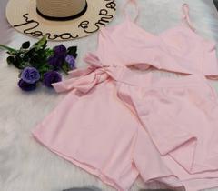 Conjunto short saia com top