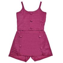 Conjunto Short Saia Cropped Menina Roupa Festa Lurex - 2L Kids
