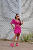 Conjunto short saia e cropped ref 920 Conjunto short saia e cropped ref 920