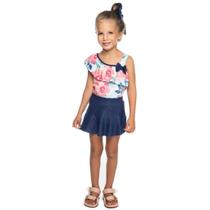 Conjunto Short Saia Infantil Feminino Have Fun 24306 Conjunto Short Saia Infantil Feminino Have Fun 24306