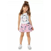 Conjunto Short Saia Malwee Kids Ref. 48520 Conjunto Short Saia Malwee Kids Ref. 48520