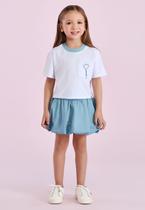 Conjunto Short Saia Menina Petit Cherie