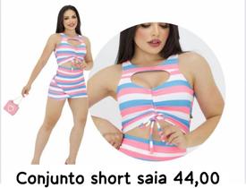 Conjunto Short Saia