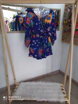 Conjunto Shorts e Cropped Transpassado, TAM Único Conjunto Shorts e Cropped Transpassado, TAM Único