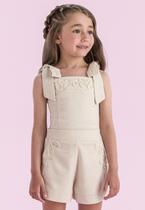 Conjunto Shorts Festa Menina Nude Petit Cherie Conjunto Shorts Festa Menina Nude Petit Cherie