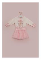 Conjunto Shorts Menina Rosa Petit Cherie