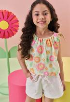 Conjunto Shorts Regata Menina Kukiê Conjunto Shorts Regata Menina Kukiê