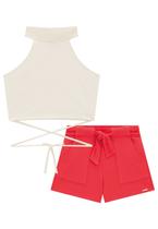 Conjunto Shorts Regata Off White Infantil Lilimoon Conjunto Shorts Regata Off White Infantil Lilimoon
