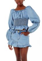 Conjunto Shorts Saia Jeans Luluzinha Conjunto Shorts Saia Jeans Luluzinha