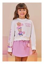 Conjunto Shorts Saia Lilás Club Bear Infanti Conjunto Shorts Saia Lilás Club Bear Infanti