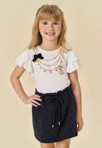 Conjunto Shorts Saia Menina Infanti