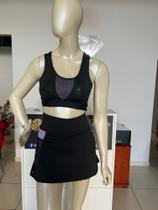 Conjunto Shorts Saia Moda Fitness Moda Academi Qualidade - M Veste 36/38 Outlet Vida Fashion