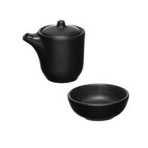 Conjunto Shoyu Em Porcelana Manhattan Preto Com 2 Peças Haüskraft Conjunto Shoyu Em Porcelana Manhattan Preto Com 2 Peças Haüskraft