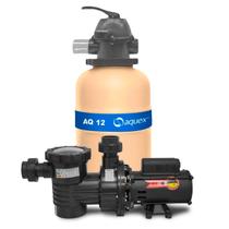 Conjunto sibrape 1 terço aquex 12 para piscinas 35 mil litros