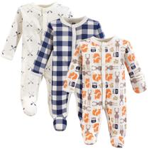 Conjunto Sleep and Play Hudson Baby Unissex de algodão Preemie x3