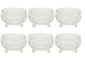 Conjunto Sobremesa 6 Bowls Vidro Transparente Ravan 150Ml