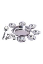 Conjunto Sobremesa De Aço Inox 14 Peças - Prata - Madeferinox