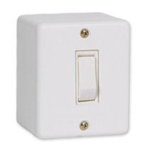 Conjunto Sobrepor 1 Interruptor Simples Branco - Ilumi