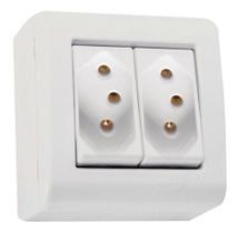 Conjunto Sobrepor 2 Tomada 10a Sistema X Lizflex 57304012