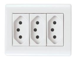 Conjunto Sobrepor 3 Tomada 10a Sistema X Lizflex 57304027