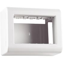 Conjunto Sobrepor Caixa + Espelho 3 Seções Liz Branco 57303003 Tramontina