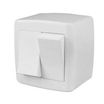 Conjunto Sobrepor com 2 Interruptores Simples 10a 250v Box Slim Ilumi - 8418