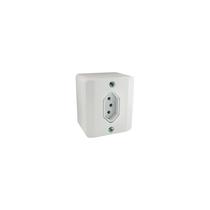 Conjunto Sobrepor Tomada 10A Branca Radial