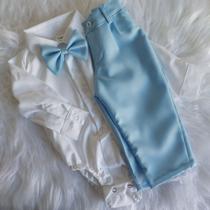 Conjunto social batizado body bebe Conjunto social batizado body bebe