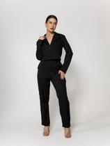 Conjunto Social De Calça E Blazer De Botão Con-0046