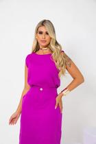 Conjunto Social Feminino Saia E Blusa Alfaitaria - FUCSIA Conjunto Social Feminino Saia E Blusa Alfaitaria - FUCSIA