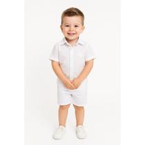 Conjunto social infantil menino camisa e bermuda evento
