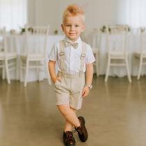 Conjunto Social Infantil Menino, Com Suspensório Festa Aniversario Casamento Bebe de 03 a 06 Anos Conjunto Social Infantil Menino, Com Suspensório Festa Aniversario Casamento Bebe de 03 a 06 Anos