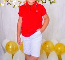 Conjunto social infantil menino manga curta C/bermuda Conjunto social infantil menino manga curta C/bermuda