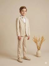 Conjunto Social Infantil Pajem Batizado Jorge Terno Palha