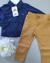 Conjunto social longo bebe masc.
