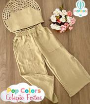 Conjunto Social Pop Colors Fashion Bege Tam.2-3 Anos Conjunto Social Pop Colors Fashion Bege Tam.2-3 Anos
