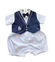 Conjunto Social Ursinho com Colete e Acessórios Tam. RN/P Conjunto Social Ursinho com Colete e Acessórios Tam. RN/P