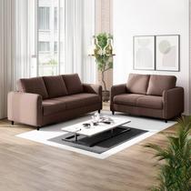 Conjunto Sofá 2 e 3 Lugares em Veludo CabeCasa MadeiraOriginals