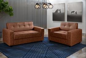 Conjunto Sofá 3x2 Lugares NN Califórnia Conjunto Sofá 3x2 Lugares NN Califórnia