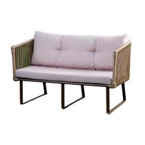 Conjunto Sofá Amsterdã 1 e 2 Lugares com Mesa de Centro