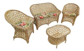 Conjunto Sofá e Poltronas Area Externa Interna Cor Palha Natural Conjunto Sofá e Poltronas Area Externa Interna Cor Palha Natural