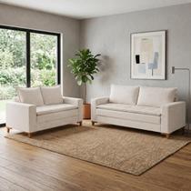 Conjunto Sofá Estofado Capitolio 3x2 Lugares Sala de Estar Conjunto Sofá Estofado Capitolio 3x2 Lugares Sala de Estar