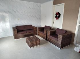 Conjunto Sofá Fibra Sintética Alumínio Varanda Área Externa Interna Conjunto Sofá Fibra Sintética Alumínio Varanda Área Externa Interna