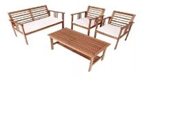 Conjunto Sofá Poltronas e mesa Safira Ref. 012 Conjunto Sofá Poltronas e mesa Safira Ref. 012