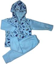 Conjunto Soft Infantil Menino Inverno Abertura Botão Tamanho 02